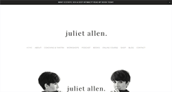 Desktop Screenshot of juliet-allen.com